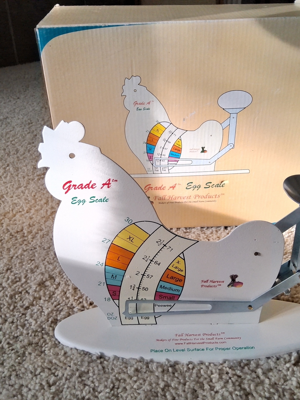 The Incredible Grade A Egg Scale~Chicken Egg Metal by Fall Harvest Products